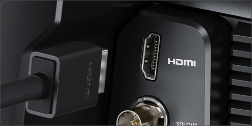 Connect via HDMI